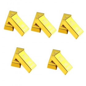 Toyvian Décor De Table 10 Pièces Décoration De Bureau en De Simulation Décor De Noël Décorations De Pirate Brique dargent De