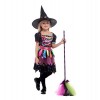 JOYFEJRE Costume pour enfant - Robe de sorcière - Pour fille - Costume de sorcière - Pour Halloween - Carnaval - Multicolore 