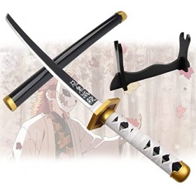 ZTKECO Katana Danime Cosplay, Lame De Samouraï Sabito, Katana Ninja en Bambou avec Fourreau, Halloween Cosplay Props Anniver