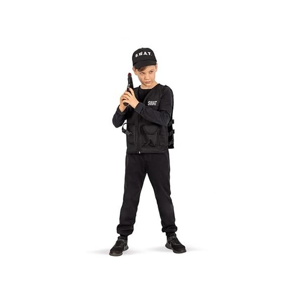 CARNIVAL TOYS Swat set for boy veste, a, pistol in bag w/hook.