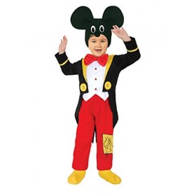 Ciao Topolotto Costume pour bébé Taille 1 à 2 Ans , Noir/Rouge/Blanc, Enfant