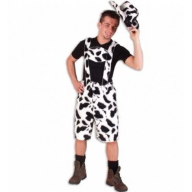 Pantalon de costume de vache en peluche Noir/Blanc&nbsp;–&nbsp;Taille XXL Kar 