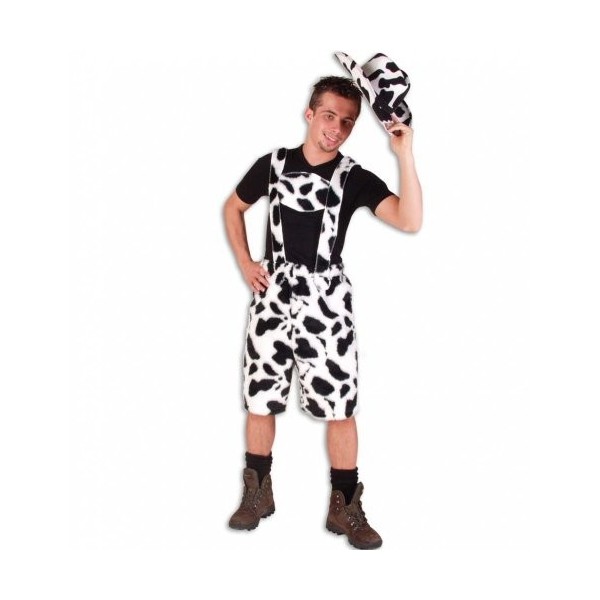 Pantalon de costume de vache en peluche Noir/Blanc – Taille XXL Kar 