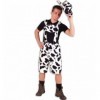 Pantalon de costume de vache en peluche Noir/Blanc – Taille XXL Kar 