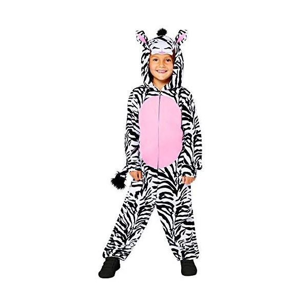 amscan- Officiel Nickelodeon Ruggrats Angelica Costume grenouillère Motif zèbre-3-4, Unisexe Enfant, 9908798, Noir/Blanc, 3-4