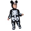 Ciao- Disney Halloween Mickey Mouse Squelette Costume déguisement grenouillère Baby Mois, Unisex Children, 11252.18-24, Black