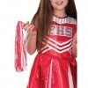 Rubies Cheerleader Cheerleader High School Musical Costume de pom-pom girl Disney pour fille Taille 5-6 ans 301086-M 