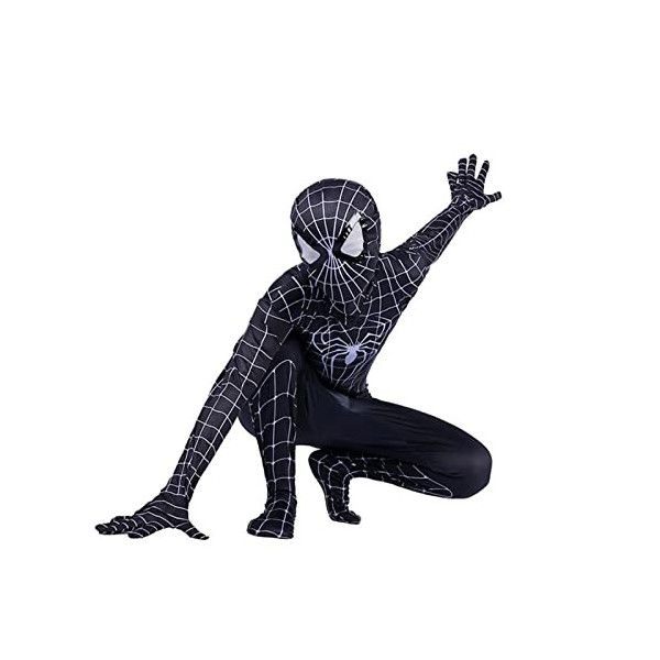 Costume Spiderman, pour enfant, combinaison de super-héros 3D, pour garçon, fille, cosplay, Halloween, Noël, carnaval, fête, 
