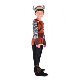 Bristol Novelty CF203 Costume de Garçon Viking, taille 6-8 ans