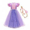 IBTOM CASTLE Filles Princesse Robe+Accessoires Raiponce Ensemble Conte De Fées Cosplay Halloween Carnaval Costumes Noël Anniv