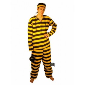 Party Pro- Déguisement-Prisonnier de Western, Mens, 865100, Jaune, Taille M/L