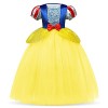 IMEKIS Enfant Filles Blanche-Neige Costume Princesse Halloween Cosplay Habillage De Noël Fantaisie Robe En Tulle Avec Accesso