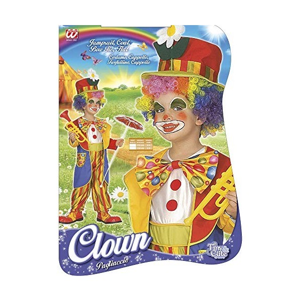 Widmann - 4391C - Déguisement Clown - Enfant - Assorti - Taille : 4 à 5 ans M/116CM 