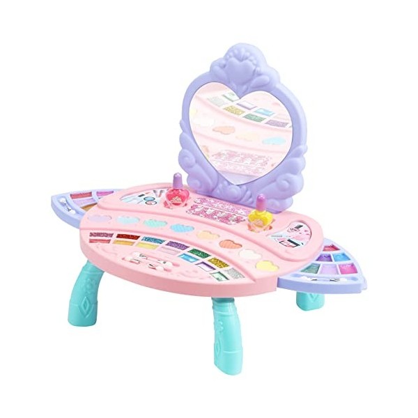 Katutude Ensemble de Jouet de Maquillage - Coffrets Maquillage Lavable Enfant Coiffeuse Cosmétique Jouets Jeu de Rôle Jouets 