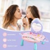 Katutude Ensemble de Jouet de Maquillage - Coffrets Maquillage Lavable Enfant Coiffeuse Cosmétique Jouets Jeu de Rôle Jouets 