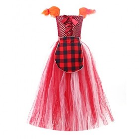 IBTOM CASTLE Deguisement Fille Enfant Costume de Sorci?re Hocus Pocus Cape ? Balai Avec Capuche Ensemble Trois Pi?ces de Luxe