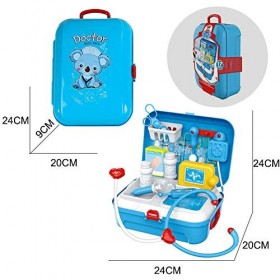 MSHK Docteur Enfant Jouet Jeu Dimitation avec Accessories Médical Sac À Dos Médecin Role Play pour Garçons Filles Âge 3 Et U