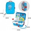 MSHK Docteur Enfant Jouet Jeu Dimitation avec Accessories Médical Sac À Dos Médecin Role Play pour Garçons Filles Âge 3 Et U