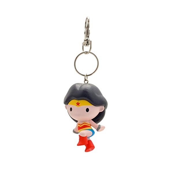 Plastoy Justice League DC Comics-Porte-Clés Chibi-Wonder Woman, 10728060702, Multicolor, 7cm