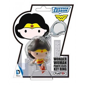 Plastoy Justice League DC Comics-Porte-Clés Chibi-Wonder Woman, 10728060702, Multicolor, 7cm