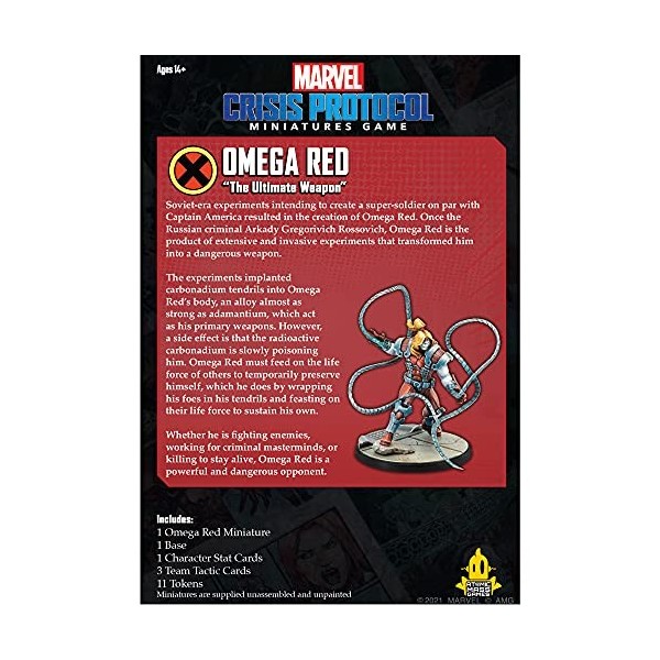 Marvel Crisis Protocol Miniatures Game Omega Red Character Pack