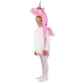 Costume de licorne rose Taille 104 pour enfant Carnaval Conte de fées
