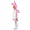 Costume de licorne rose Taille 104 pour enfant Carnaval Conte de fées