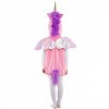 Costume de licorne rose Taille 104 pour enfant Carnaval Conte de fées