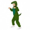 amscan Costume Onesie Imprimé Dinosaure ans-9911451 Déguisement, Vert, 6-8 Ans Fille