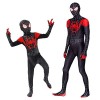 Leezeshaw Costume Superhero Spiderman Miguel OHara pour garçon, costumes dHalloween adultes enfants bleu Spider 2099 Into t