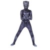 Leezeshaw Costume Superhero Spiderman Miguel OHara pour garçon, costumes dHalloween adultes enfants bleu Spider 2099 Into t