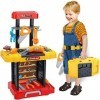 BAKAJI- Banc doutils DIY Jouet Enfants Transformable en Mallette Portable, 8054143023053