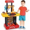 BAKAJI- Banc doutils DIY Jouet Enfants Transformable en Mallette Portable, 8054143023053