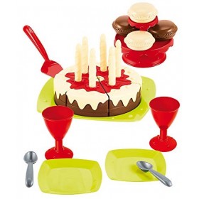 Jouets Ecoiffier - 2513 - Gâteau dAnniversaire 100% Chef - Imitations dAliments pour Enfants - Dès 18 Mois - Fabriqué en Fr