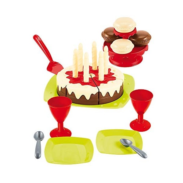 Jouets Ecoiffier - 2513 - Gâteau dAnniversaire 100% Chef - Imitations dAliments pour Enfants - Dès 18 Mois - Fabriqué en Fr