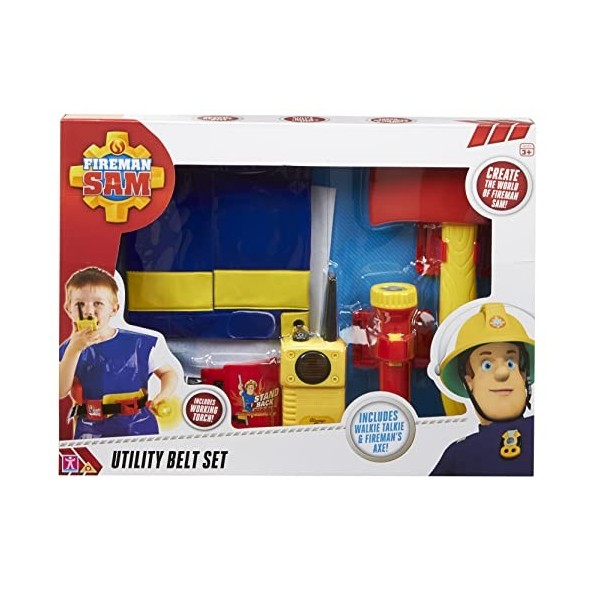 Fireman Sam Helmet with Sound, preschool toy, firefighter dress up, gift for 3-6 year old