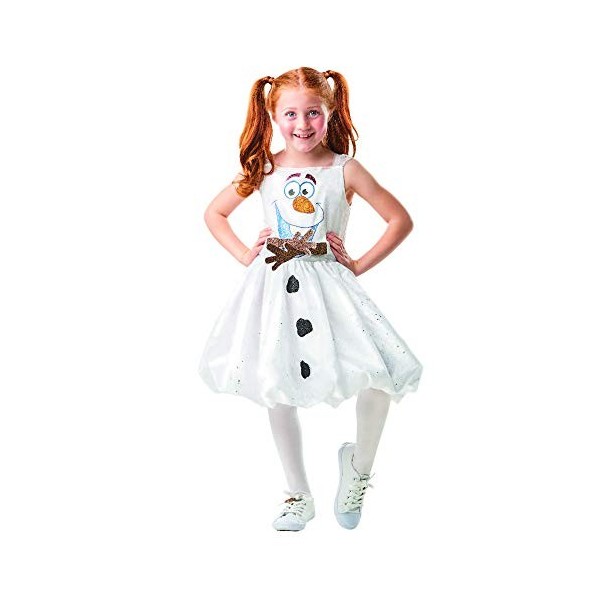 Rubies - Robe Olaf La Reine des Neiges 2, Fille, I-300287S, Multicolore, Taille S 3-4 ans