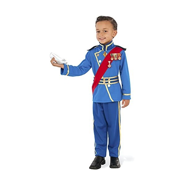 Rubies 630964 Costume de prince royal Cendrillon pour enfants, multicolore - Taille : L - 8 à 10 ans