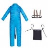 PIGMANA Avatar2 Cosplay Costume, Film Cosplay Costume, Adultes Enfants Jeu De Rôle Bleu Combinaison Garçons Filles Fête Hallo