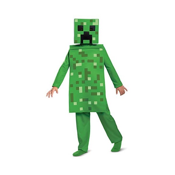 Disguise Minecraft Carnaval Vert Costume Creeper 127-136 cm 7-8 ans