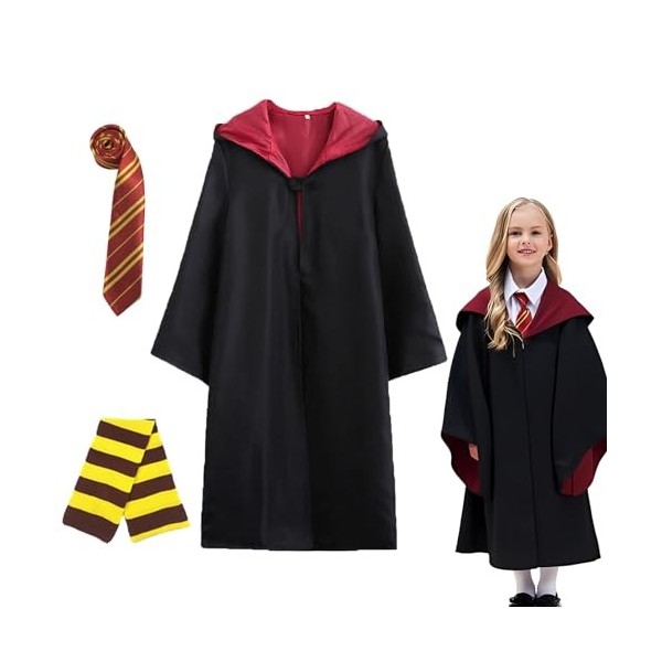 Robe de magicien pour enfants, robe de magicien, ensemble de costume de magicien, costume de magicien, accessoire de fête de 