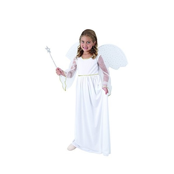 Costume de Noël pour enfants - Motif ange - Taille 110 à 140 - Avec des ailes