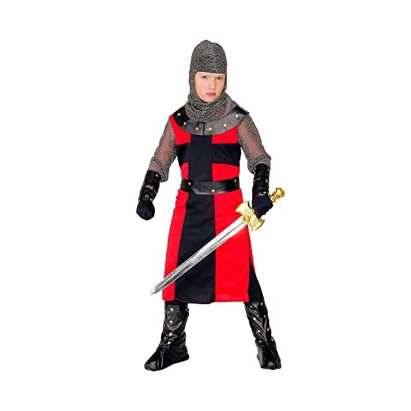 "DARK AGE KNIGHT" long coat, belt, armbands, helmet, boot covers - 158 cm / 11-13 Years 