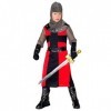 "DARK AGE KNIGHT" long coat, belt, armbands, helmet, boot covers - 158 cm / 11-13 Years 