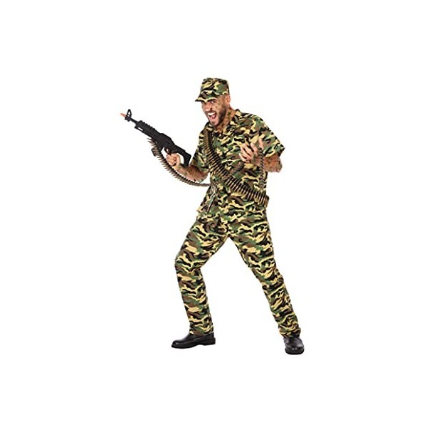 Atosa Déguisement Homme Soldat Militaire XXL