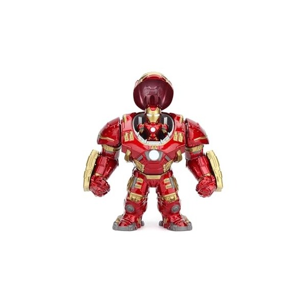 Jada - Marvel - Set 2 Figurines Iron Man - 15cm et 5cm - Tête Amovible - 253223002