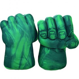 XNFIVE 1 Paire Gants de Super Héros Gants de Boxe Grande Peluche Douce Main Superhéros Poings pour Enfants 3 Ans et Plus, Cos