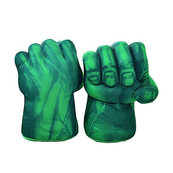 XNFIVE 1 Paire Gants de Super Héros Gants de Boxe Grande Peluche Douce Main Superhéros Poings pour Enfants 3 Ans et Plus, Cos