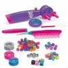 Colorbaby Shimmer n Sparkle - Ensemble de Coiffure pour Enfants - Tresseur de Cheveux électrique - Peigne à barbelé - Enfile