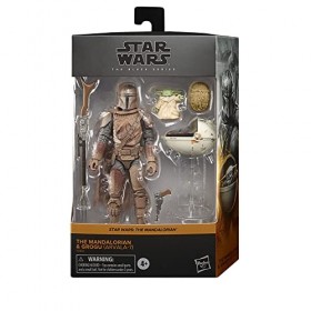 Star Wars The Black Series The Mandalorian & Grogu Arvala-7 , Figurines articulées The Mandalorian de 15&nbsp;cm, pour Enfants, d